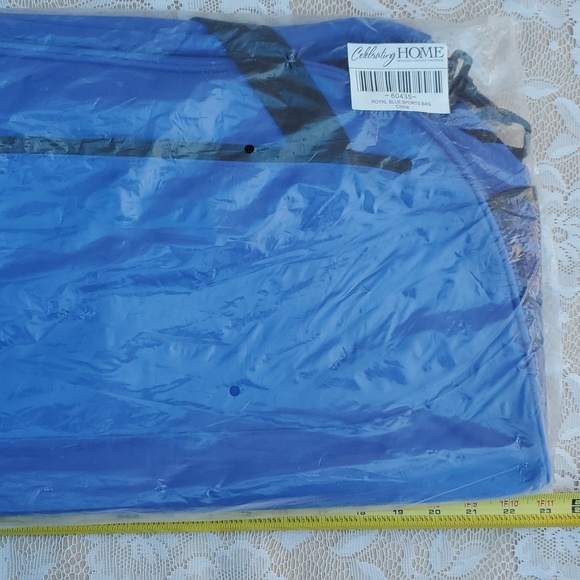 Royal Blue Sports bag, New Celebrating Home line. Should strap included. Handles - Picture 5 of 10